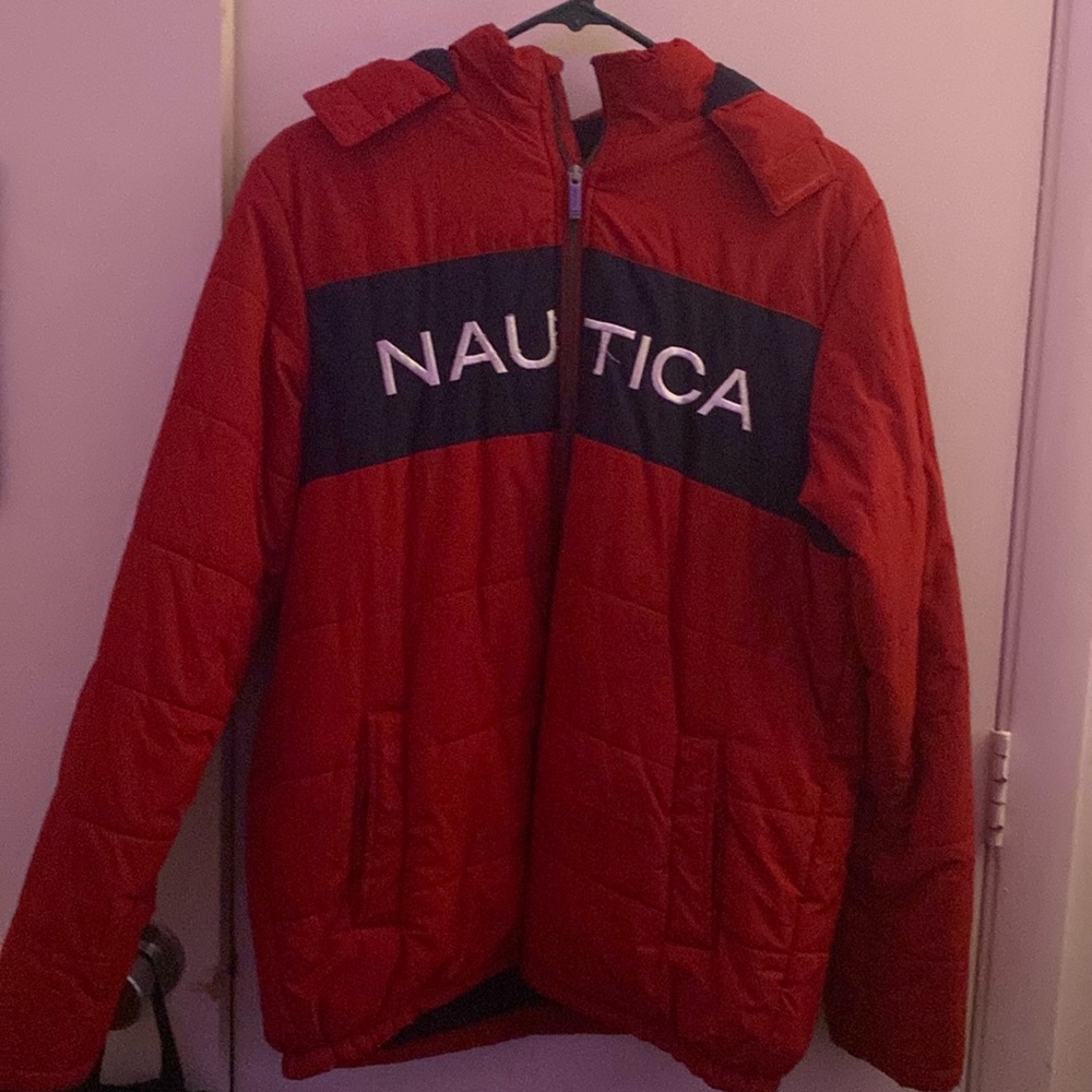 RED NAUTICA WINTER JACKET